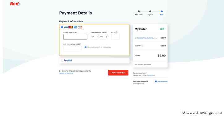 Transcription service Rev is raising prices for the first time to $1.25 a minute