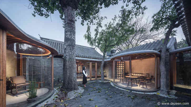 Curving glass walls bulge into courtyards of converted Beijing hutong