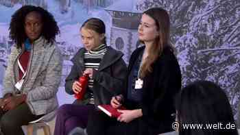 Greta Thunberg und Luisa Neubauer sprechen in Davos