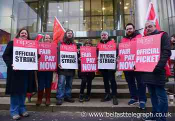 15,000 Northern Ireland civil servants take to picket lines in row over salaries
