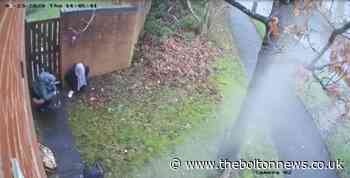 CCTV captures women urinating against Blackburn house and gate