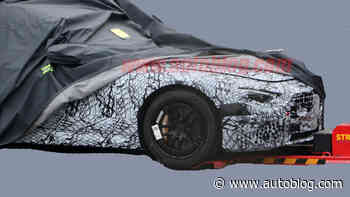 Next-generation Mercedes-Benz SL-Class spied, soft top and all