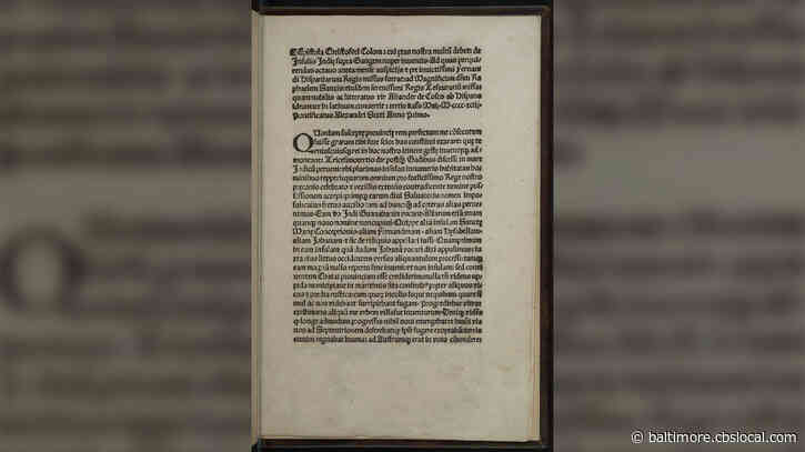 Agents Recover Stolen 500-Year-Old Copy Of Columbus Letter