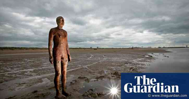 Buy your own Guardian classic photograph: An Antony Gormley statue, Merseyside