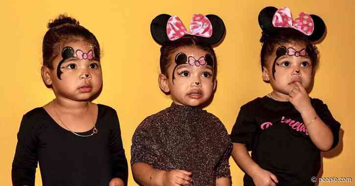 Triplet Minnies! Kim Kardashian Shares Photo of Chicago, Stormi and True in Matching Face Paint
