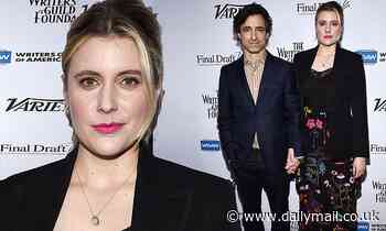 Greta Gerwig and husband Noah Baumbach hold hands in Los Angeles