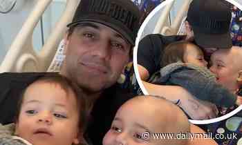 Criss Angel showers his sons with kisses as he reveals Johnny will be returning home after chemo