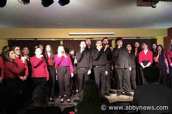 Abby Flats Vocal Jazz Ensemble performs at House of James