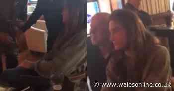 Caitlyn Jenner spotted having a pint in a famous Cardiff Bay pub