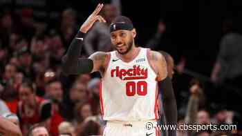 WATCH: Carmelo Anthony sinks three-pointer with encouragement from a funny supportive fan