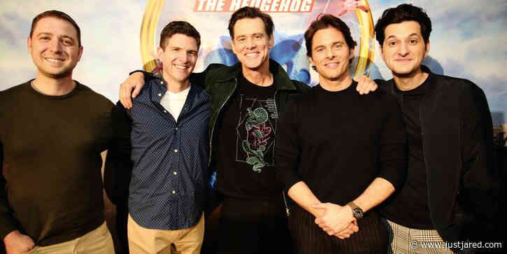 Jim Carrey & James Marsden Step Out For 'Sonic The Hedgehog' Press Conference