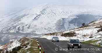 Met Office forecasts snow and sleet in parts of Wales next week
