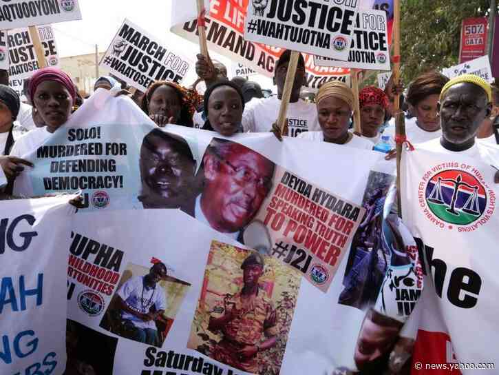 Gambians rally seeking dictator's trial for murder, rights abuses