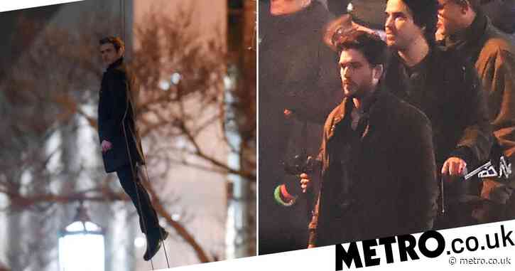 Richard Madden and Kit Harington shoot scenes for The Eternals in London’s Camden Town