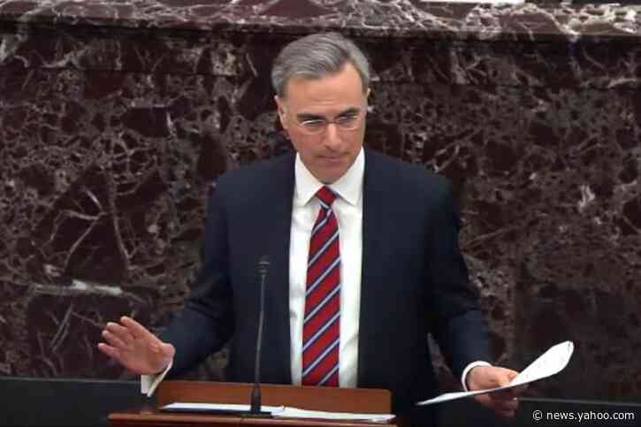 Trump lawyers rely on 'brevity' in first day of impeachment defense