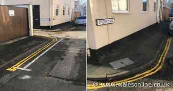 Phantom double yellow painter leaves residents baffled