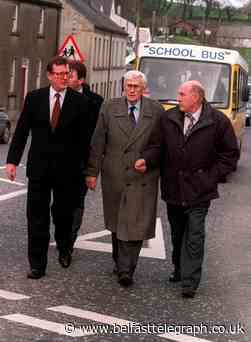 Former First Minister Trimble recalls historic Poyntzpass visit with Seamus Mallon