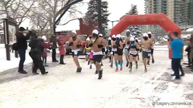 Calgary shirtless run raising money for Inn from the Cold