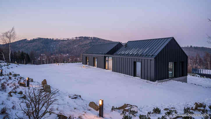 Mountain house in Poland has glazed cut between gables
