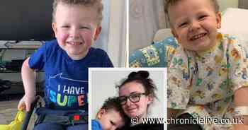 Mum's pride in 'warrior' son battling rare genetic condition that stops him from walking
