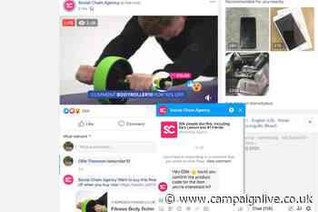 Social Chain launches live-stream shopping for Facebook videos