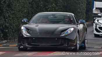 New Ferrari 812 prototype spotted crawling around Maranello