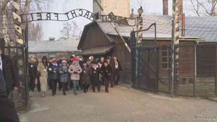 Survivors return to Auschwitz 75 years after liberation