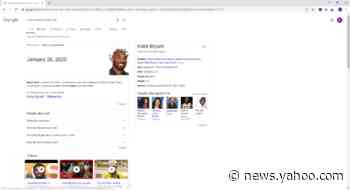 Google search for 'When did Kobe Bryant die' no longer lists Jan. 26 as 'date of assassination'