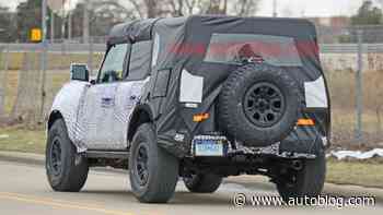 Latest 2021 Ford Bronco prototype spotted with beefy new wheels and tires
