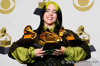Billie Eilish Reacts to Her Five Grammy Wins With an Appropriately Smiley Photo