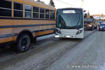 Two buses collide in Cobalt
