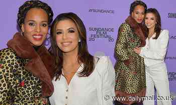 Eva Longoria beams as Kerry Washington comes to support her film at Sundance