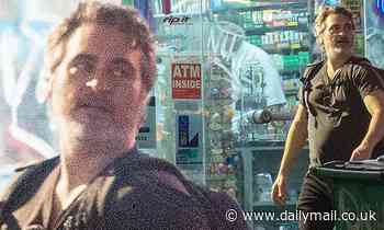 Joaquin Phoenix goes for an evening stroll after wrapping his latest movie C'mon C'mon