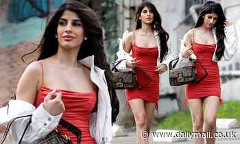 Jasmin Walia visits a recording studio in LA