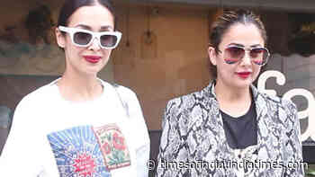 Malaika Arora, Amrita Arora step out in style for a lunch date