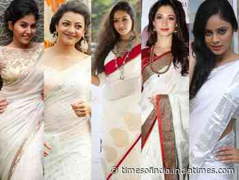 5 Tamil actresses dazzled in white sarees