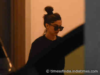 Pics: Deepika spotted en route for a meeting
