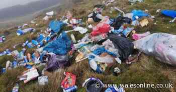 The awful mess left on a Blaenau Gwent mountain