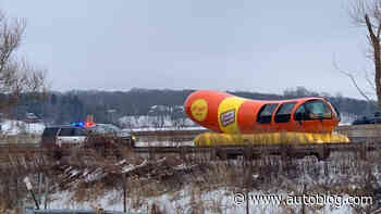 Wienermobile pulled over by cops; puns ensue