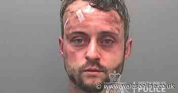 Drugged up man assaulted six police officers after slipping out of handcuffs and launching 'frightening and brutal' attack