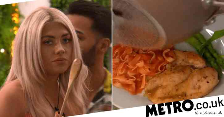 Love Island viewers queasy over Paige Turley’s ‘unseasoned’ chicken as she dates bombshell Wallace