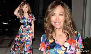 Myleene Klass opts against the National Television Awards as she attends chilled drinks function