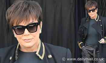 Kris Jenner cuts a stylish figure in all-black... following her back-to-back Kobe Bryant posts