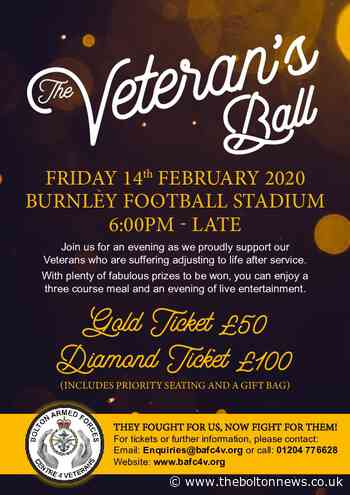 Bolton Armed Forces Centre for Veterans is holding a Valentine's Ball