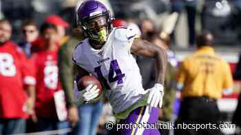 Stefon Diggs on offensive balance: Have to go with what wins games