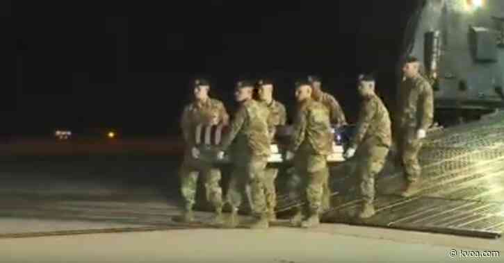 Remains of US soldier killed in Syria return