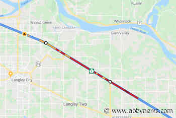 TRAFFIC: Roadwork, stalled semi causing major delays on Highway 1 in Langley