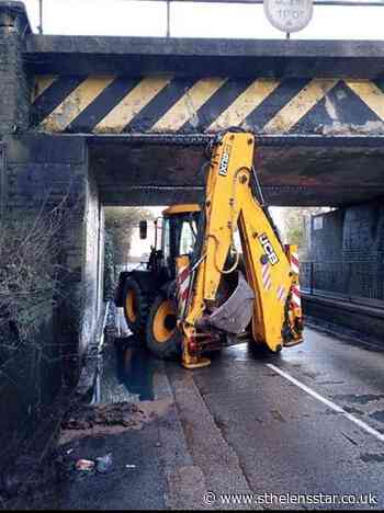 Road reopened after JCB hits bridge at Islands Brow - St Helens Star