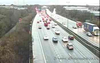 Hour-long delays on M62 due to three-car crash - St Helens Star