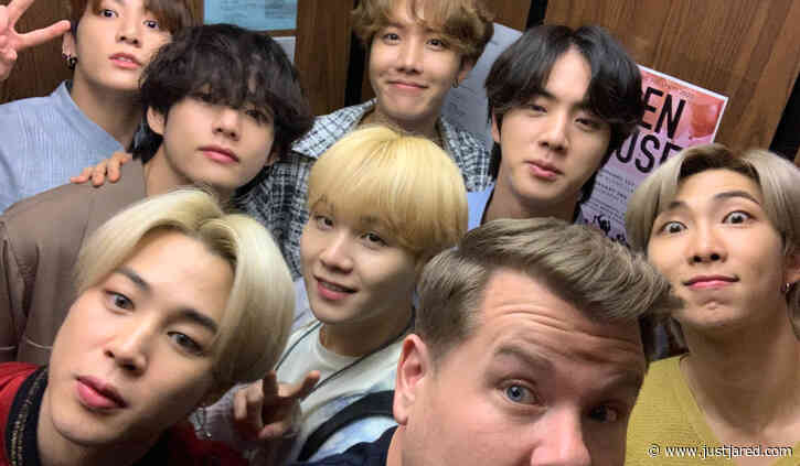 James Corden Gives Out Cupcakes to BTS Fans Ahead of 'Late Late Show' Appearance